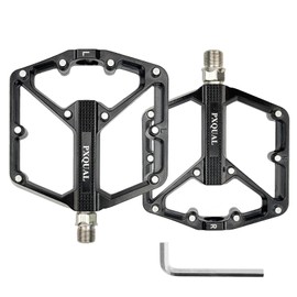 Road/Mountain Bike Pedals, 9/16" MTB Pedals, Non-Slip Aluminum Alloy Bicycle Pedal, Sealed Bearing Wide Platform Pedal for Road Mountain BMX MTB Bike