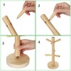 Shirene Wooden Cup Stand, Bamboo, Wooden Cup Holder, Pretzel Holder,