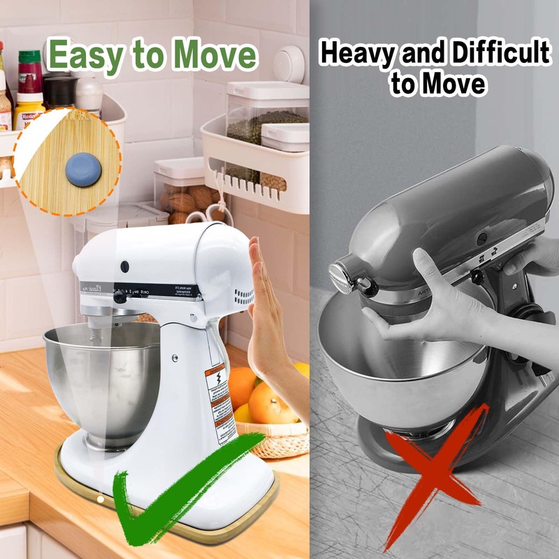 Bamboo Mixer Slider Compatible with Kitchen Aid 4.5/5 Quart Tilt