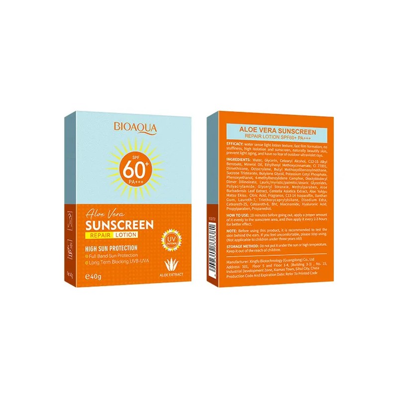 Protector Solar Aloe Vera Refrescante Bioaqua Spf60 40g