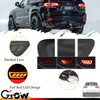 GSOWO 2 Pcs Red LED Rear Bumper Reflector Lights for
