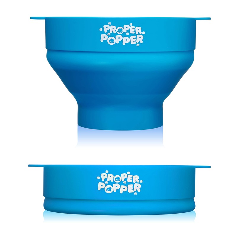 The Original Proper Popper Microwave Popcorn Popper, Silicone Popcorn Maker,