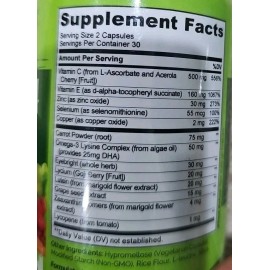 Naturelo 2 Pack Naturelo Eye Health with AREDS 2, 60 ct, Exp 05/31/26