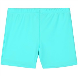 TFJH E Girls Boardshorts UV 50+ Kids Swimming Shorts Swimsuits Swim Bottoms Cyan Short 4A