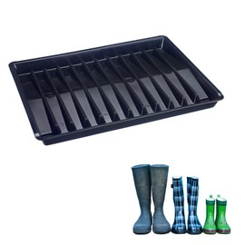 Westmark Shoe/Boot Tray, Black, 37.8 x 27.5 x 2.7 cm