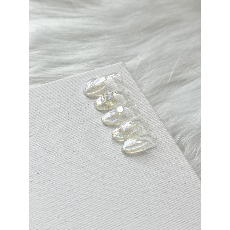 (3+1)Gleri handmade nail tips - midi long oval / (3+1)글레리