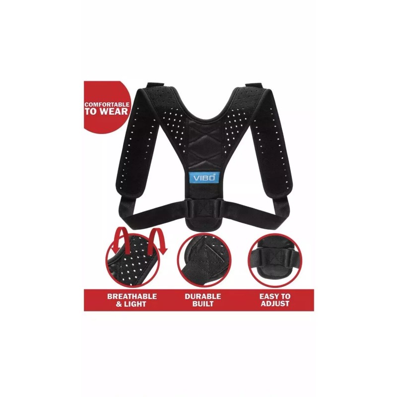 VIBO CARE Posture CorrectorMen and Women - Comfortable Upper Back