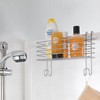 Metaltex Hanging basket Radius, Metal, Silver, 33 x 13 x