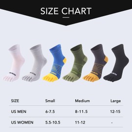 SPST Toe Socks for Men and Women, Seamless Viscose Five Finger Ankle Socks, Athletic Running Moisture Wicking Breathable Lightweight Socks, 3 Pairs White Small