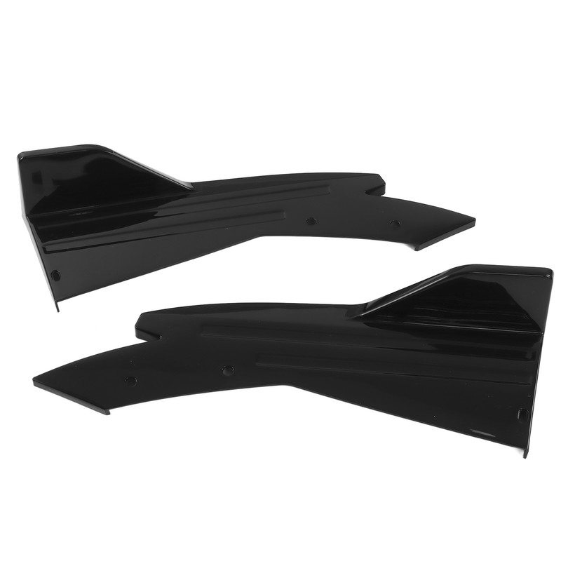 2PCS Car Rear Bumper Canard Lip Side Skirt Splitter Spoiler