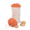 Set of 3 Reusable Hanging Vegetable Storage and Dispenser Bags,