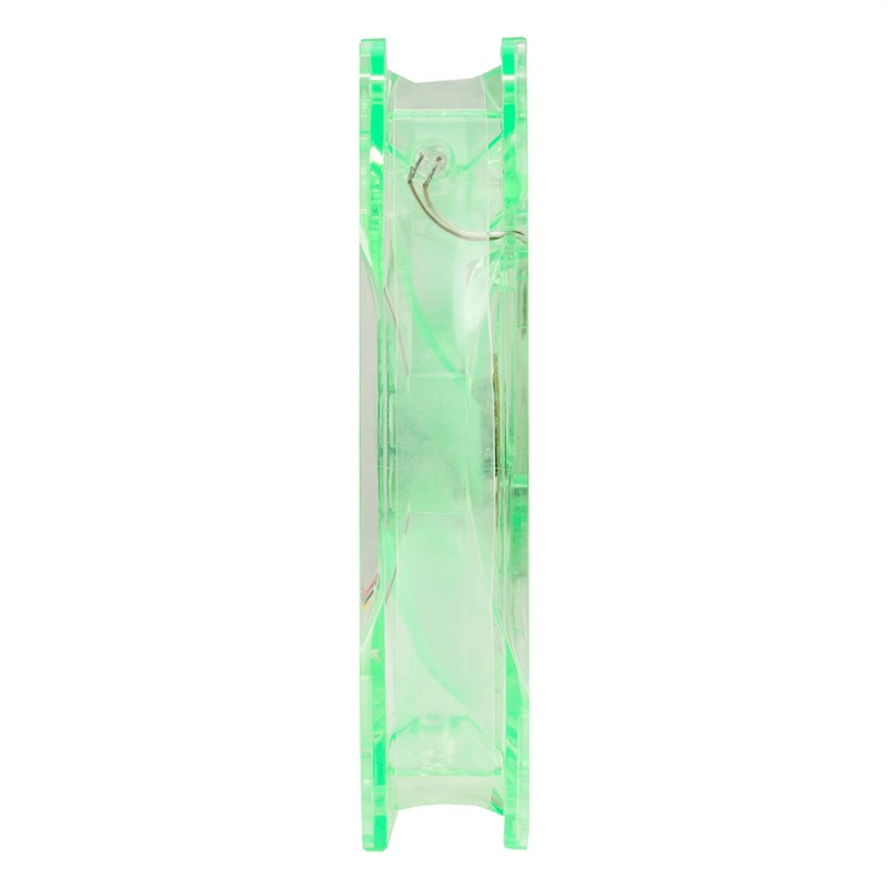 Akasa 120mm Quiet Bright Green Fan | Green LED Case
