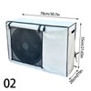 Outdoor Air Conditioner Cover, Oxford Cloth Weather Protector with Roll-Up