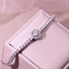fixestar 4.35Ct Moissanite Tennis Bracelets for Women Adjustable Slider I