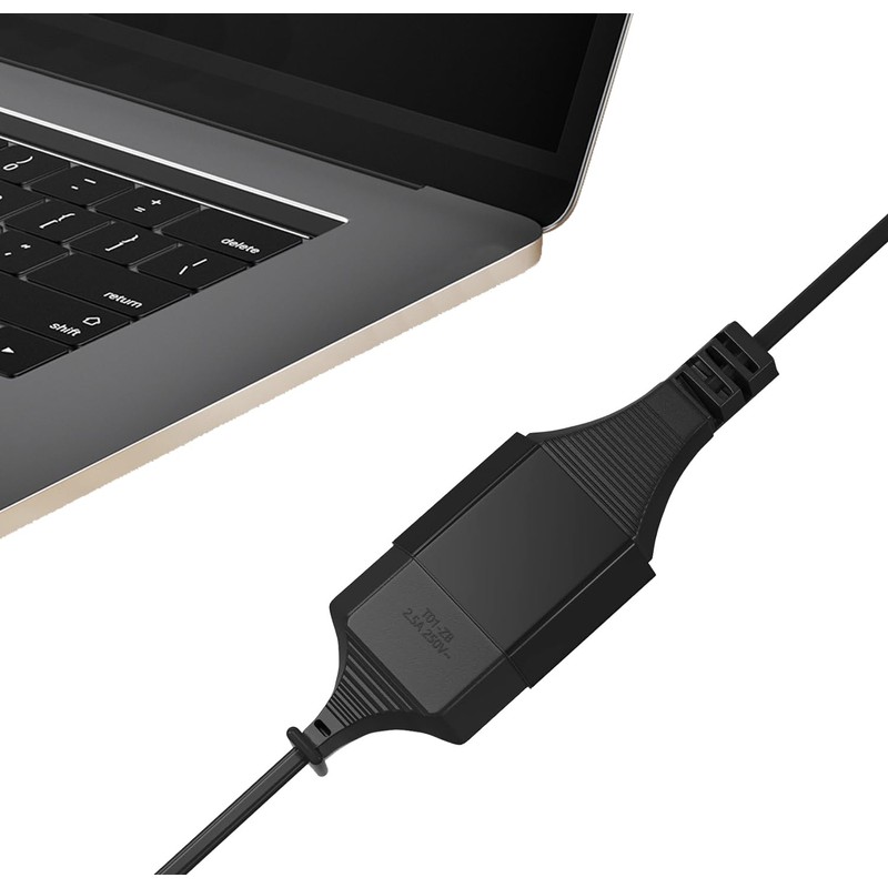 Spiral Cable Schuko Plug & Coupling