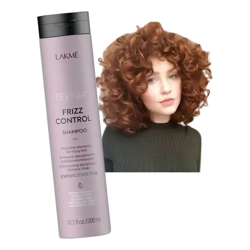 Shampoo Lakme Teknia Frizz Control Para Cabellos Encrespados 300ml