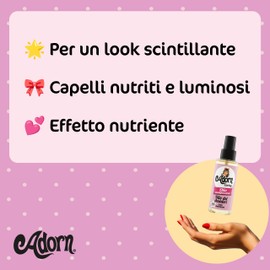 Adorn Olio dei Desideri Multifunzionale (100 ml), Olio per capelli nutriti, setosi e profumati, Trattamento capelli dall'effetto nutriente, Hair oil per un look scintillante e luminoso