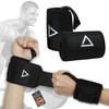 ICM 2 x Black Elastic Polyester Fiber Wrist Wraps for