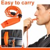 GXGM Pack of 3 with Reflective Rope, Whistle, Safety Whistle,