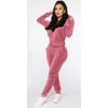 BOGURST Womens Jogging Suits Warm Up Velour Outfit Sets Zipper