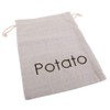 New APPETITO Potato Storage Bag Sack Drawstring Zip Zipper Washable