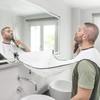 Easy Home Haircut and Shaving Cape Gown White 2ea