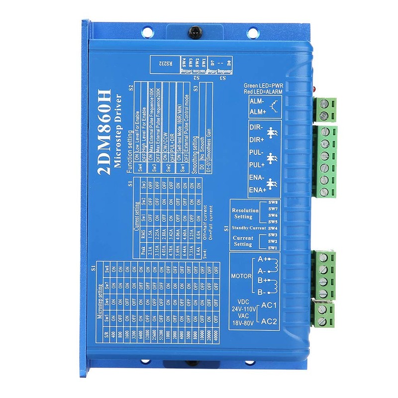 Stepper Motor Driver,CNC 2DM860H Digital Two Phase Stepper Motor Driver