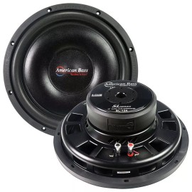 American Bass SL-124 | 12 Inch 600W 4 Ohm Shallow Slim Mount Truck Subwoofer 12"