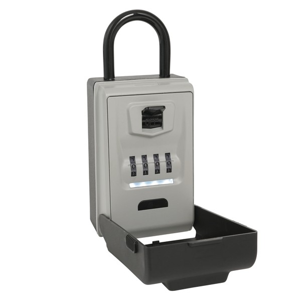 Carl CKB-S04 Office Key, Key Storage Box, Key Security, 4-Digit Dial Lock, LED Light Included, Japanese Manufacturer