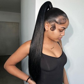 Ossilee 24 Inch 200% Density 360 Lace Front Wigs Human Hair Wigs for Black Women Straight 360 Full Lace Frontal Wigs Human Hair HD Lace Front Wigs Human Hair Pre Plucked Pre Bleached