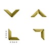 Pack of 40 Metal Book Corners / Book Fittings 16