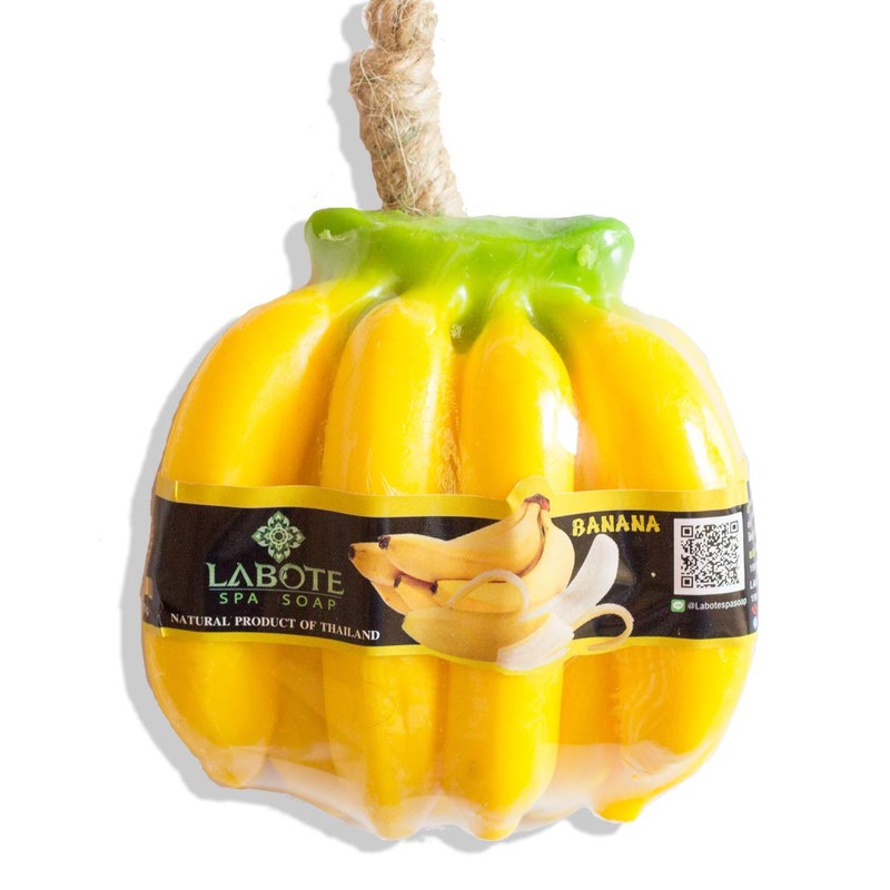 LABOTE Handmade Thai Organic Natural Soap Banana with Typical Scent,