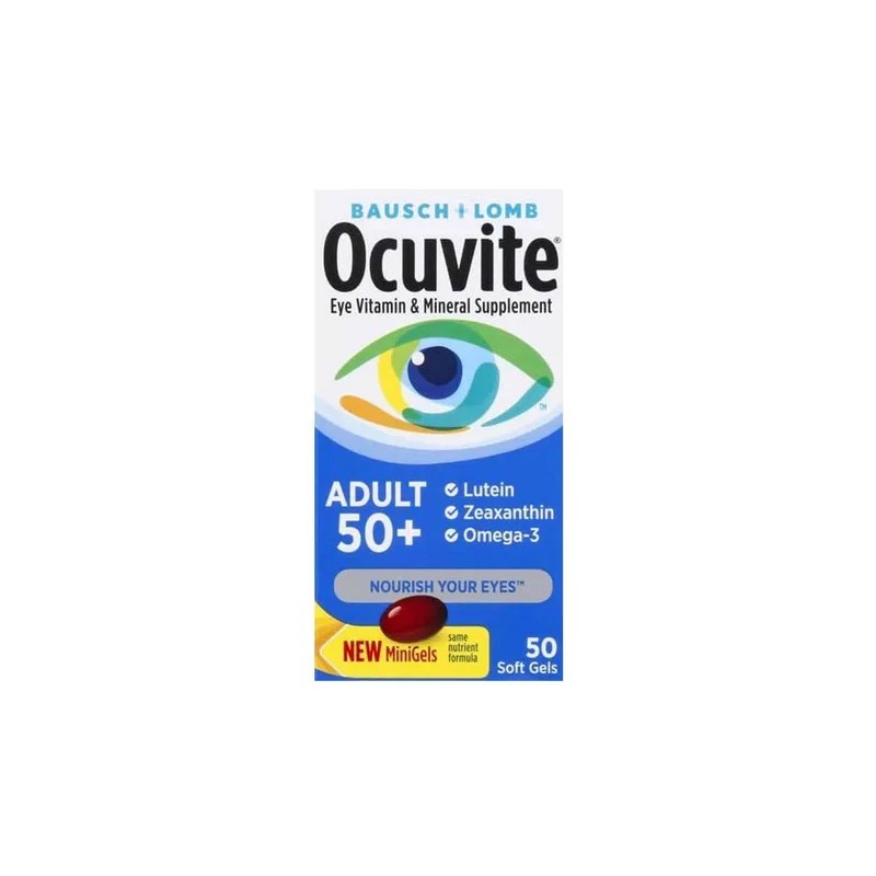 Suplemento Vitaminas Para Ojos Ocuvite Adultos 50+ 50ct