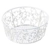 Chidorisangyou Basket, White, 5.5 x 5.5 x 2.4 inches (14 x 14 x 6 cm), Wire Basket, 89-70WH