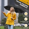 ZOMAKE Compact Travel Umbrella- 3 Seconds Shape Memory Folding Umbrella,