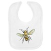 Azeeda 'Honey Bee' Soft Cotton Baby Bib (BI00058971)