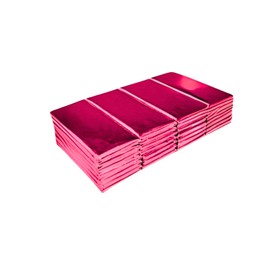 FOILMAN Foil Wrapper - Pack of 100 Candy Bar Wrappers with Thick Paper Backing - Folds and Wraps Well - Best for Wrapping 1.55Oz Candies/Chocolate Bars/Gifts - Size 6 x 7.5-inch (Fuchsia)
