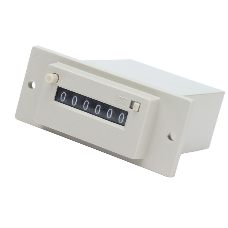 Electromagnetic Counter 0‑999999 6 Digit Industrial Pulse Totalizer for Machine