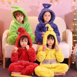 Moerstar Kigurumi Pajamas, Loungewear, Homewear, Hooded Onesie Pajamas, Kigurumi, Fluffy Kigurumi, Cosplay, Cute, Couple Outfit, Unisex, Kids, Sleepwear, Loungewear, Protection Against the Cold, 4