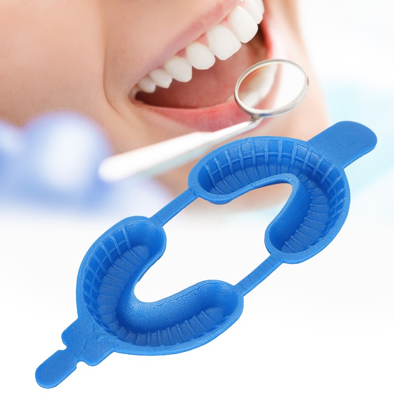 50Pcs/Set Disposable Fluoride Tray Dual Arch Trays Dental Accessory ToolsL