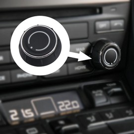 DKAEUK PSKB002R Blcak Silver Volume Control Knob Fit For Por.sch.e 911 2012-991, Boxster 2012-981, Cayenne 2010-92A, Cayman 2013 981, Panamera 2009-2016 970 OE# 97064293001