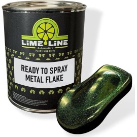 LiME LiNE Green Metal Flake Ready to Spray Automotive Basecoat - 1 Pint