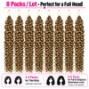 Pre Looped GoGo Curl Crochet Hair for Women 18" 8Packs