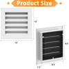2 Pack 12" x 12" Gable Vent for House Aluminum