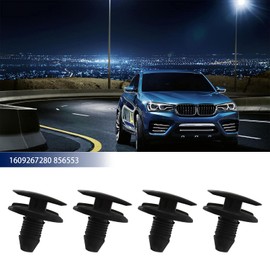 YINETTECH Pack of 50 Trim Fasteners Car Retaining Clips Plastic Rivets Bumper Clips for Peugeot Citroen 1609267280 856553