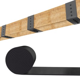 5ft Faux Wood Beam Strap，Flexible Beams Gap Hiding Strap, Wood Beams Metal Look Strap，Architectural Products for Faux Wood Beams,Ceiling Beam and Cabin Shutters Accessories (1.57" Width)