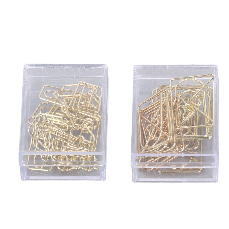 100Pcs Funny Planner Clips Anti Rust Electroplating Process Envelope Coffee