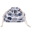 TOYANDONA Drawstring Lunch Bag Lunch Bag Double-layer Thickened Japanese Style