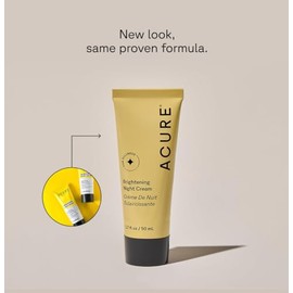Acure Crema Facial Nocturna Diseñada Igualar Tono Textura Piel Mientras Duermes
