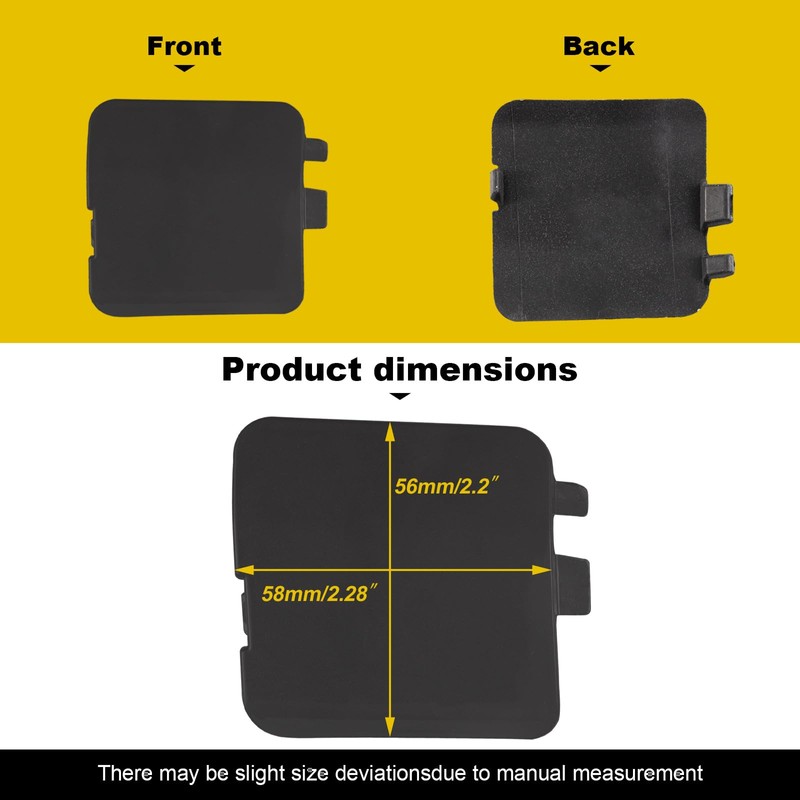 Goholy Car Rear Bumper Tow Hook Cover Fit for Mazda